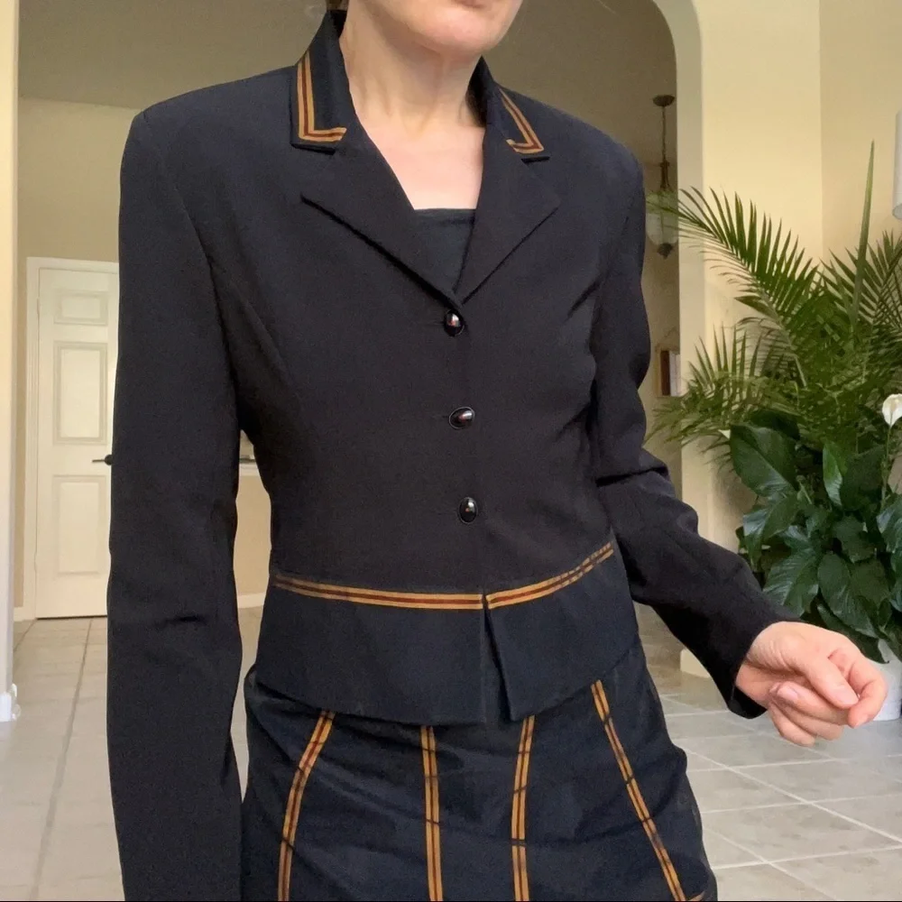 BATISTE Paris French Designer Blazer Dress Suite Set, size 38-40 FR